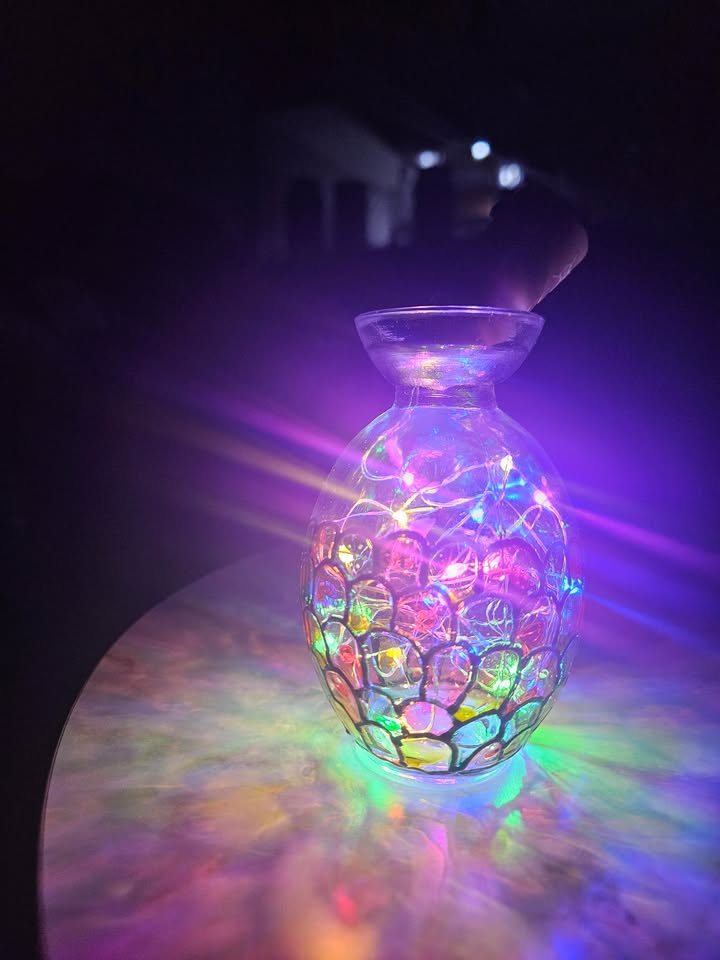 Light bottle artwork by Vidhi Shah