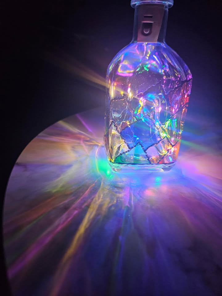 Light bottle artwork by Vidhi Shah