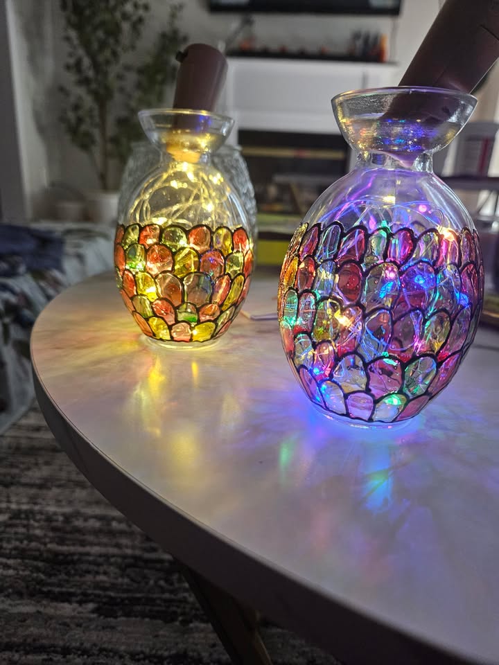Light bottle artwork by Vidhi Shah