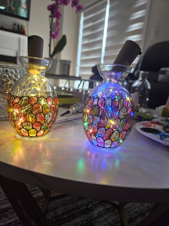 Light bottle artwork by Vidhi Shah
