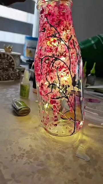 Decorative vase artwork by Vidhi Shah