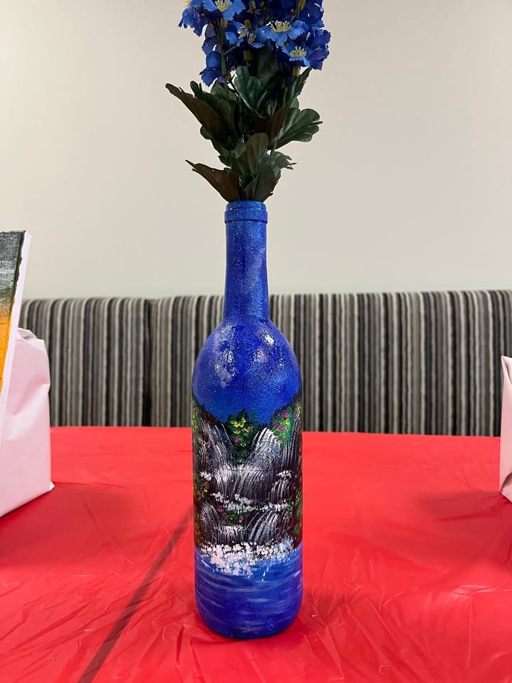 Decorative vase artwork by Vidhi Shah
